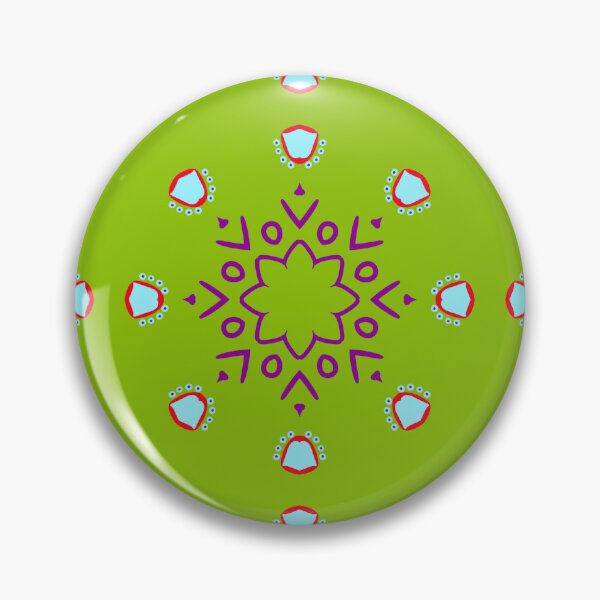 Item preview, Vibrant Green and Purple Mandala Design designed and sold by Tinsleybluebell.