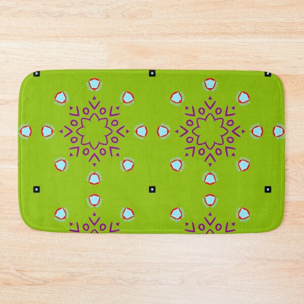 Item preview, Vibrant Green and Purple Mandala Design designed and sold by Tinsleybluebell.