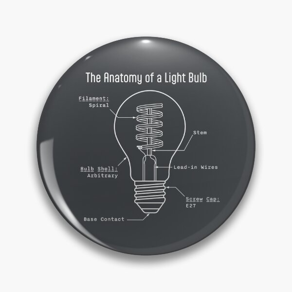 Item preview, Monochrome Edison Spiral Bulb Anatomy Art designed and sold by drTerrens.