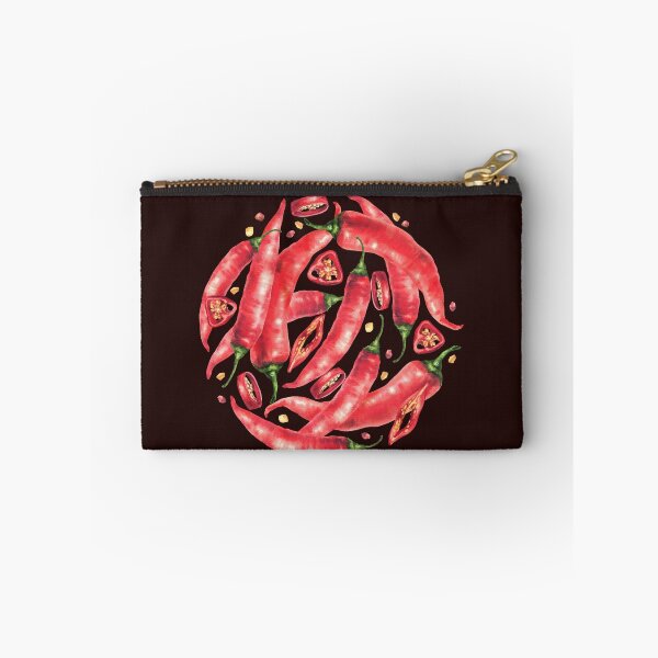 Item preview, Watercolor chili pepper. Red hot Vegetable pods. Food spices hand drawn designed and sold by BartolArt.