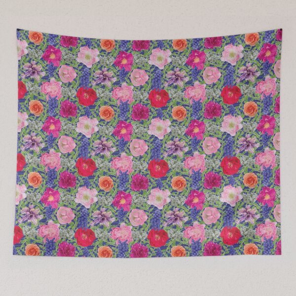 Item preview, Spring Flowers & Cedar on Purple designed and sold by Digitalmyth's Designs.
