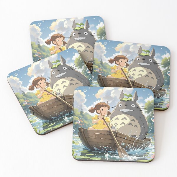 Item preview, Cute kawaii girl [[totoros]] ride -%[ghiblis]%- ships aways  designed and sold by arcaneaeri.