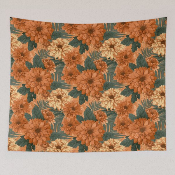 Item preview, Delicate Chrysanthemum  - Flower Garden Pattern - Wedding Anniversary Gifts designed and sold by RoyalStarsPatts.
