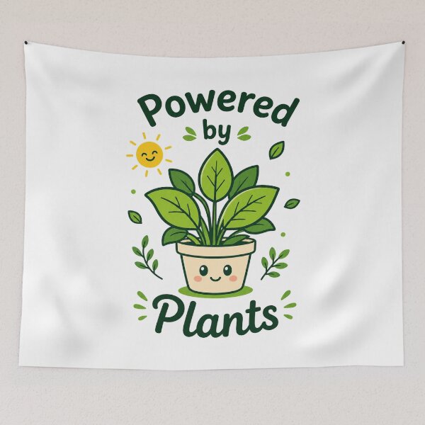 Item preview, Powered by Plants Gardening Shirt designed and sold by Nawi32.