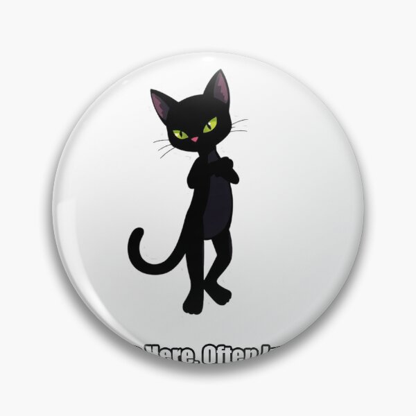 Item preview, Black Cat - Always Here Often Invisible - Funny Stealth Cat Gift designed and sold by pawdrops.