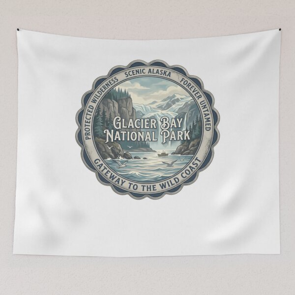 Item preview, Glacier Bay National Park Scenic Alaska Protected Wilderness Travel Visitor designed and sold by Simsimah26Parks.