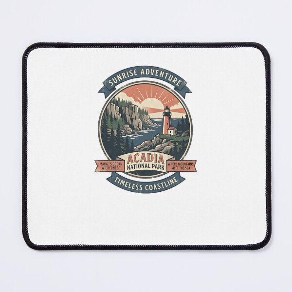 Item preview, Sunrise Adventure Acadia National Park Timeless Coastline Maine Travel Outdoor Hiking designed and sold by Simsimah26Parks.