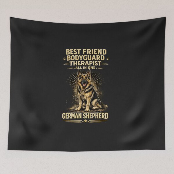 Item preview, German Shepherd Best Friend Bodyguard Therapist All In One designed and sold by BYMK.