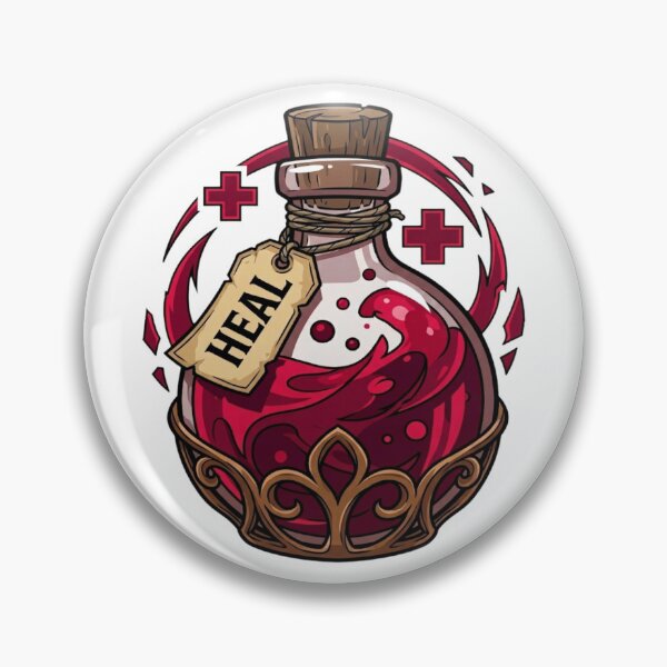 Item preview, Magical Red Healing Potion Fantasy RPG Flask designed and sold by WalkirPG.