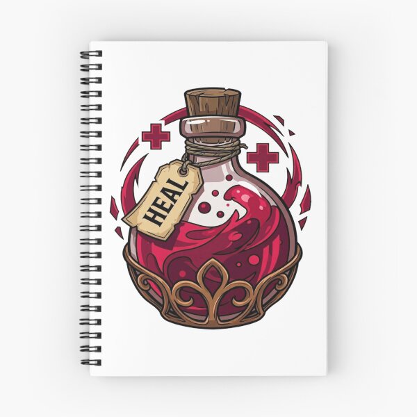 Item preview, Magical Red Healing Potion Fantasy RPG Flask designed and sold by WalkirPG.