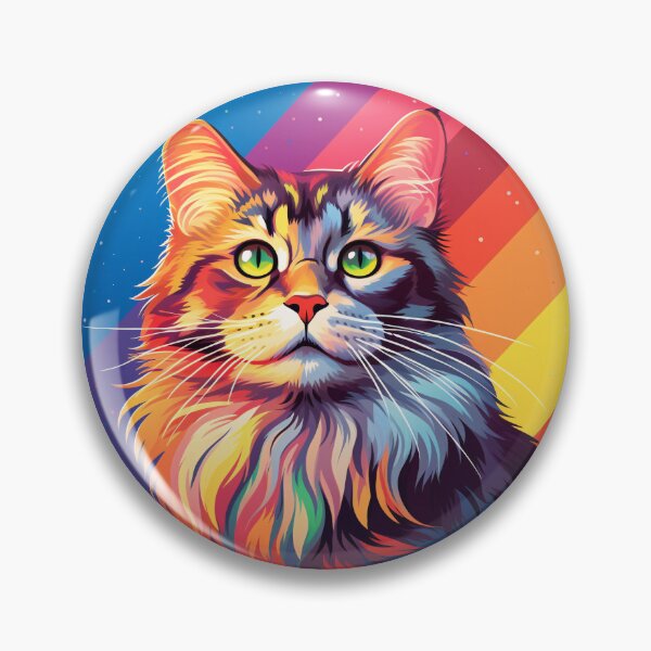 Item preview, Funny Maine Coon Cat Colorful Rainbow Cute Mom Dad Kids designed and sold by rafaeltto.