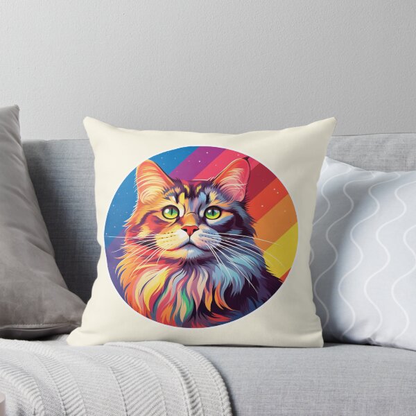 Item preview, Funny Maine Coon Cat Colorful Rainbow Cute Mom Dad Kids designed and sold by rafaeltto.