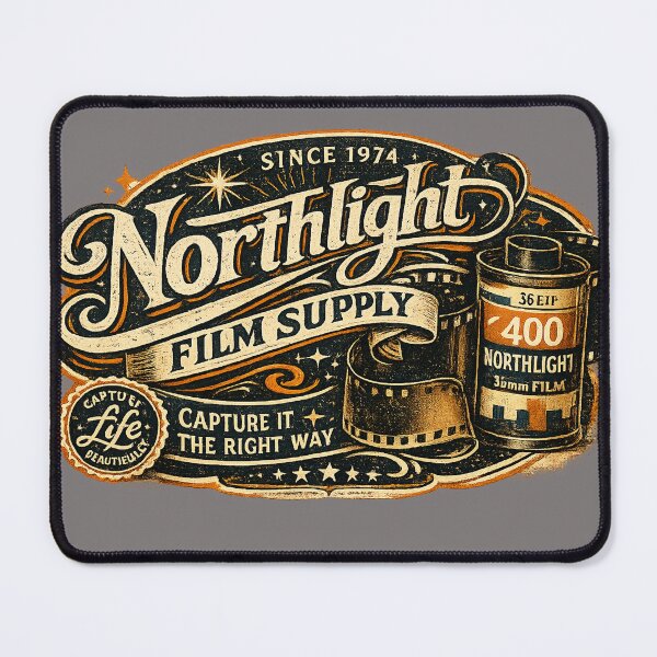 Item preview, Northlight Film Supply Vintage Photography Logo designed and sold by Golden Era Studio.