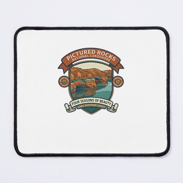 Item preview, Pictured Rocks National Lakeshore Woodlands & Waves Timeless Landscapes Four Seasons Of Beauty Lake Superior Coast Michigan Travel Souvenir Outdoors Explorer designed and sold by Simsimah26Parks.