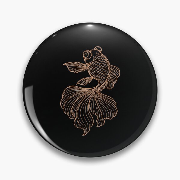 Item preview, Black Moor Fantail Goldfish For Freshwater Aquarium Fish Lovers designed and sold by FreshVibe Prints.