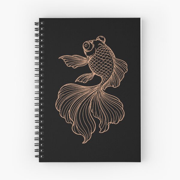 Item preview, Black Moor Fantail Goldfish For Freshwater Aquarium Fish Lovers designed and sold by FreshVibe Prints.