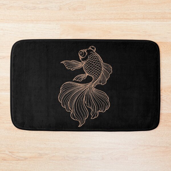 Item preview, Black Moor Fantail Goldfish For Freshwater Aquarium Fish Lovers designed and sold by FreshVibe Prints.