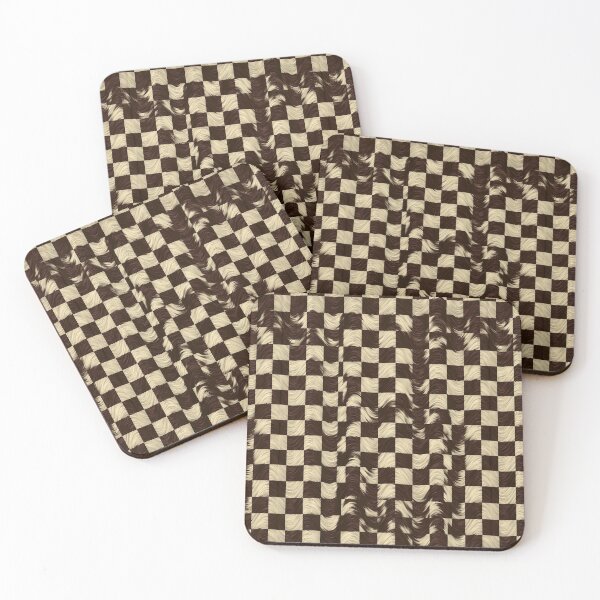 Item preview, Distorted Espresso Checkered Pattern designed and sold by Piotrek0001.