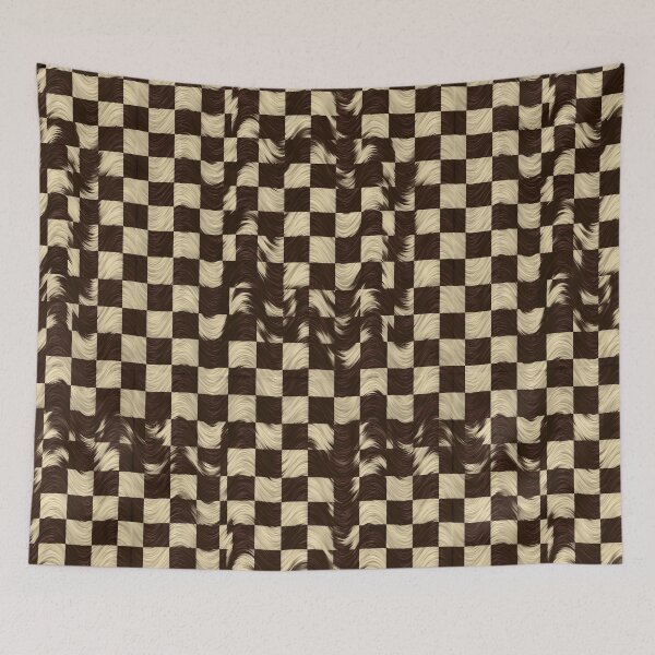 Item preview, Distorted Espresso Checkered Pattern designed and sold by Piotrek0001.