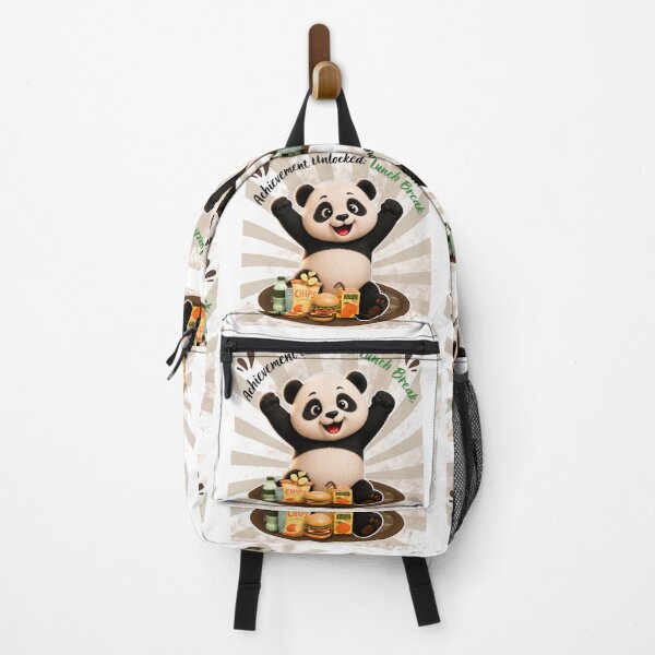 Item preview, Achievement Unlocked Lunch Break Cute Panda Sticker Reward Design designed and sold by EnginerdStudio.