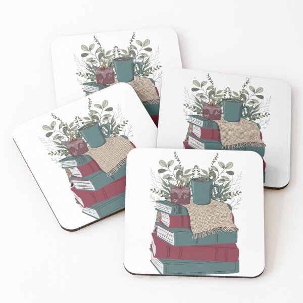 Item preview, Books with blanket, coffee, and candle designed and sold by Kingky14.