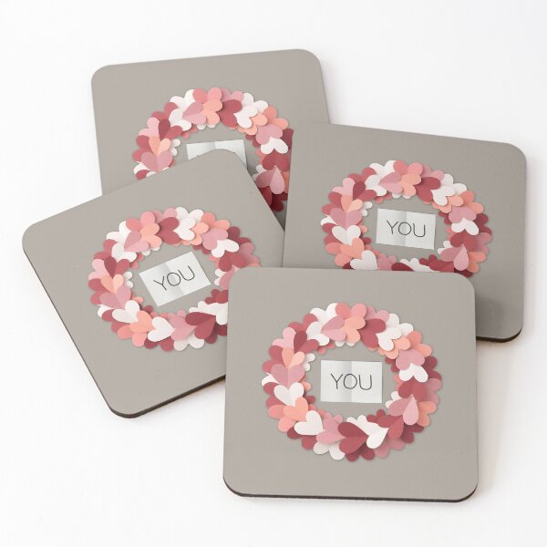 Item preview, Cute Minimalist Paper Hearts Wreath Valentine's Day  designed and sold by GlueGunEnergy.