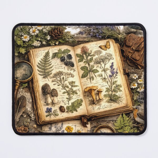 Item preview, Wall Art - Postcard - T-shirt: Botanical Explorer’s Journal – Nature Study Art designed and sold by ForeverPrintsOK.