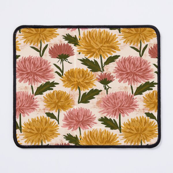 Item preview, Petaled Chrysanthemum Floral - Botanical Garden Pattern - Anniversary Gift Ideas designed and sold by RoyalStarsPatts.