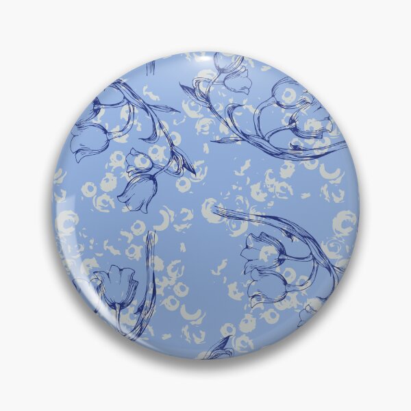 Item preview, Vintage Bluebell Floral Pattern designed and sold by minbadesign.