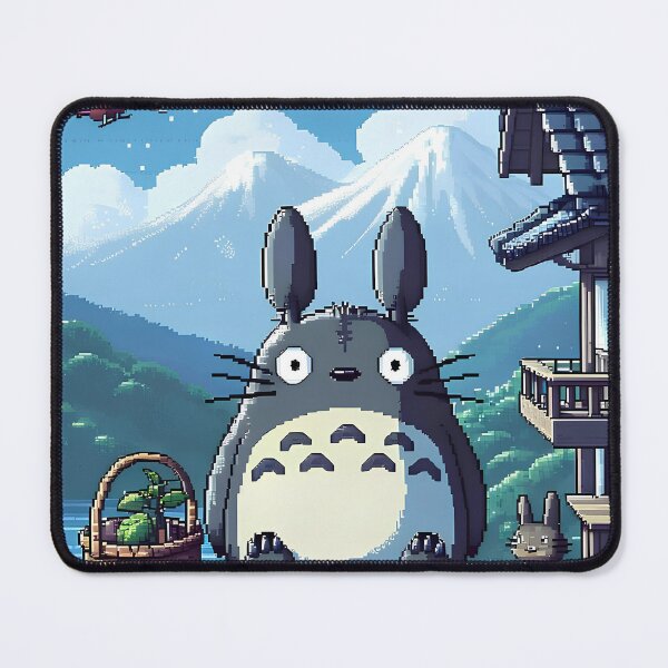 Item preview, Cute kawaii picxel art [[totoros]]-%[ghiblis]%- aways mount fuji designed and sold by arcaneaeri.