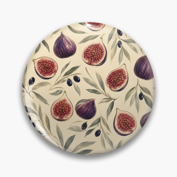 Item preview, Rustic Mediterranean Fig Pattern - Summer Oil Painting Botanical designed and sold by Digital Muse Store.