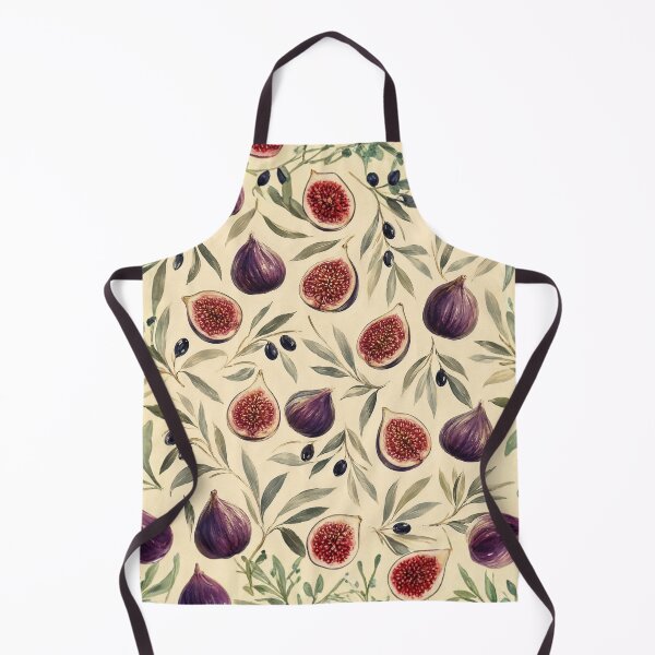 Item preview, Rustic Mediterranean Fig Pattern - Summer Oil Painting Botanical designed and sold by Digital Muse Store.