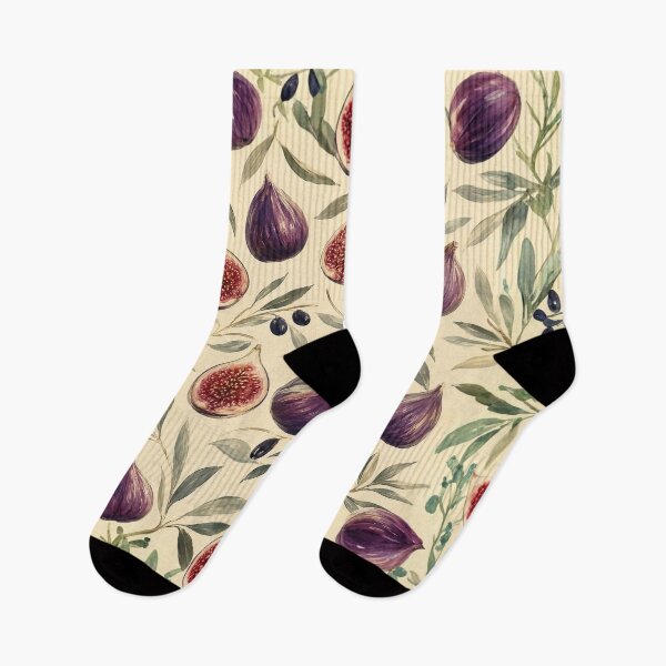 Item preview, Rustic Mediterranean Fig Pattern - Summer Oil Painting Botanical designed and sold by Digital Muse Store.