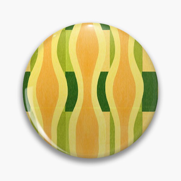 Item preview, Retro Lime and Mustard Waves designed and sold by Piotrek0001.