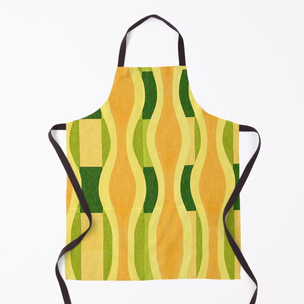 Item preview, Retro Lime and Mustard Waves designed and sold by Piotrek0001.