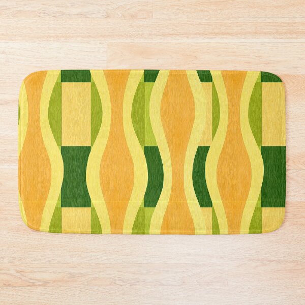 Item preview, Retro Lime and Mustard Waves designed and sold by Piotrek0001.