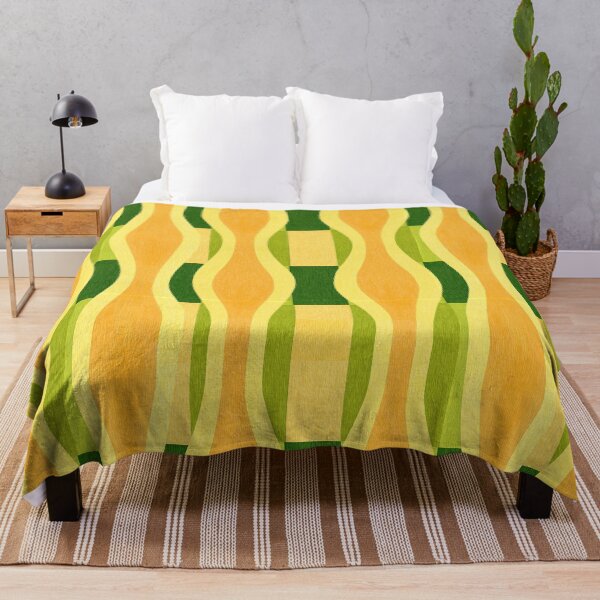 Item preview, Retro Lime and Mustard Waves designed and sold by Piotrek0001.
