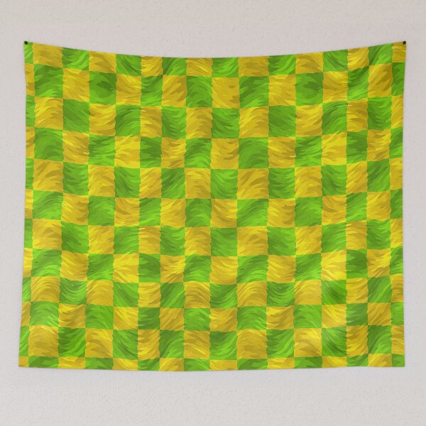 Item preview, Lime Green Textured Checkers designed and sold by Piotrek0001.