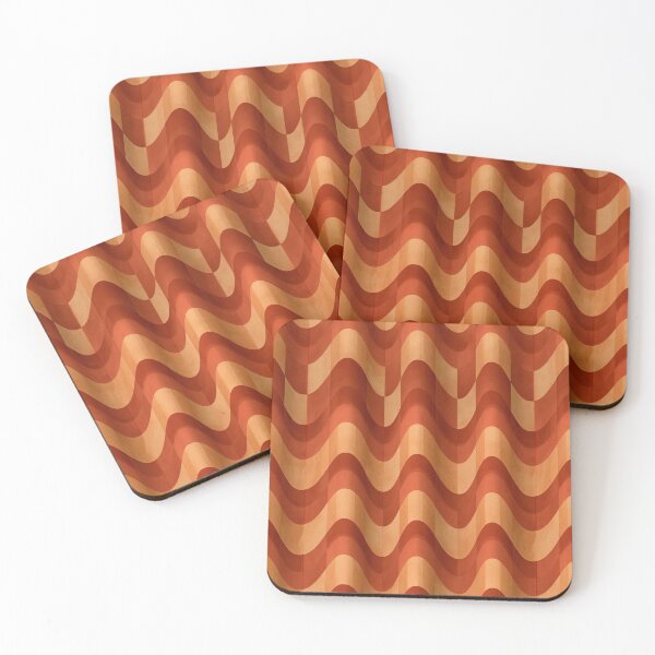 Item preview, Terracotta Vertical Sine Waves designed and sold by Piotrek0001.