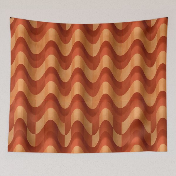 Item preview, Terracotta Vertical Sine Waves designed and sold by Piotrek0001.