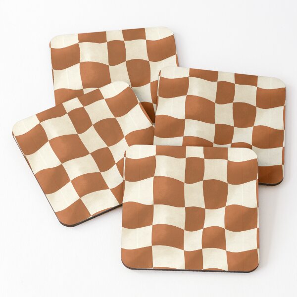 Item preview, Espresso and Cream Wavy Check designed and sold by Piotrek0001.