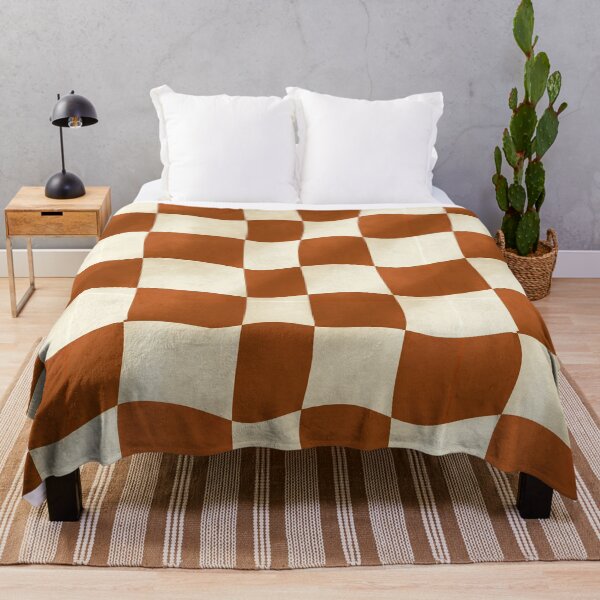 Item preview, Espresso and Cream Wavy Check designed and sold by Piotrek0001.