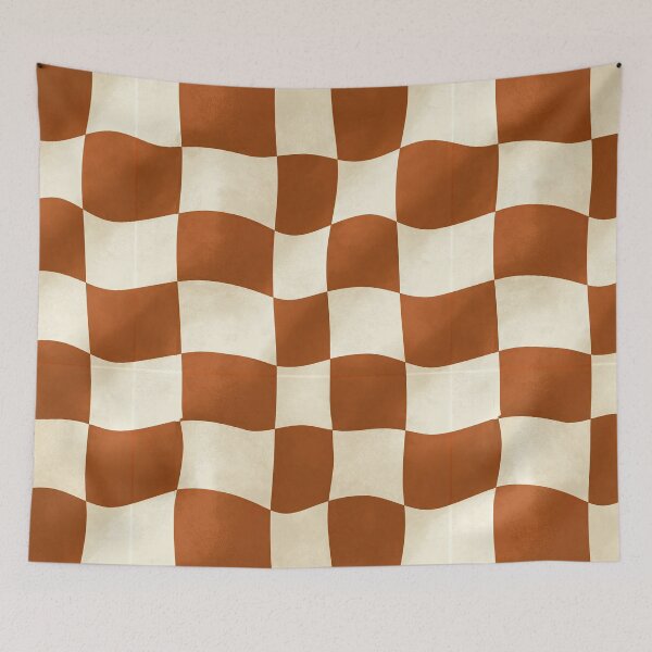 Item preview, Espresso and Cream Wavy Check designed and sold by Piotrek0001.