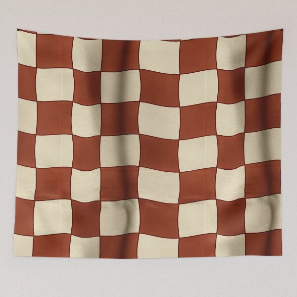 Item preview, Chocolate Brown Melted Grid Art designed and sold by Piotrek0001.