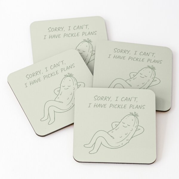 Item preview, funny inappropriate pickles Sorry, I Can't, I Have Pickle Plans designed and sold by Uglyandcute.