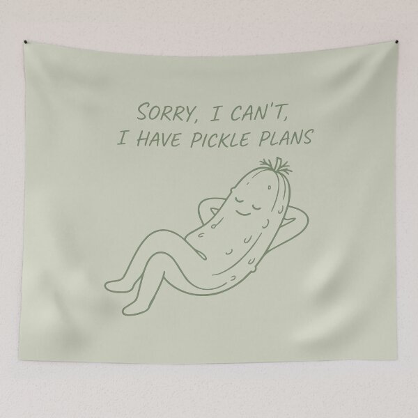 Item preview, funny inappropriate pickles Sorry, I Can't, I Have Pickle Plans designed and sold by Uglyandcute.