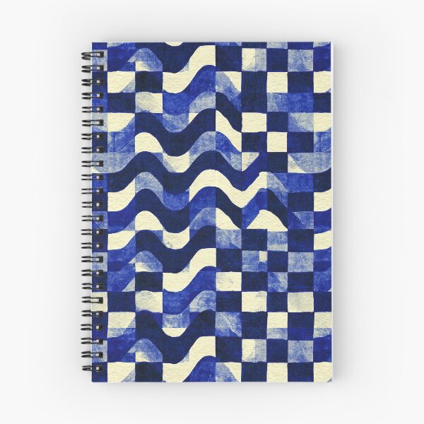 Item preview, Cobalt Blue Wavy Checkers designed and sold by Piotrek0001.