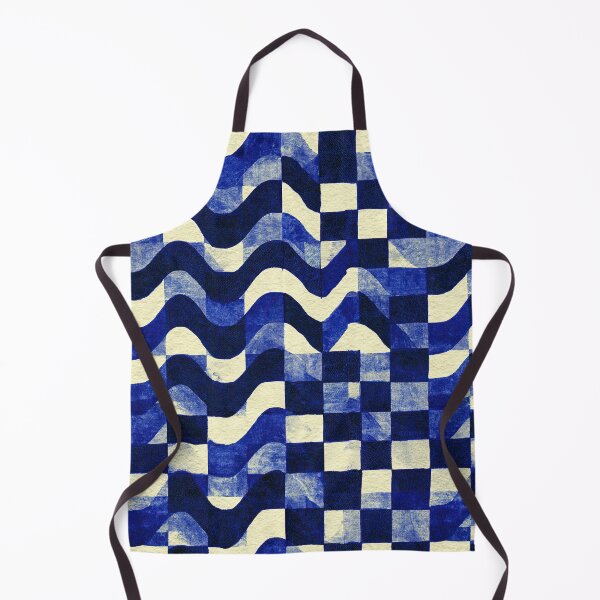 Item preview, Cobalt Blue Wavy Checkers designed and sold by Piotrek0001.