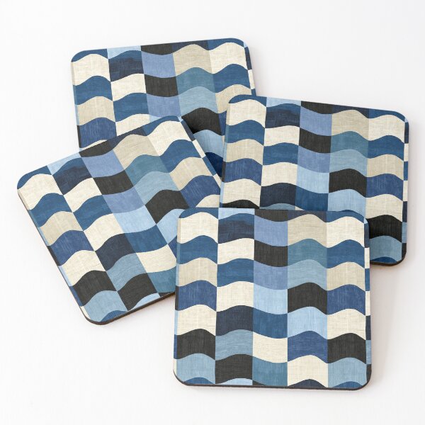 Item preview, Denim Blue Geometric Flow Art designed and sold by Piotrek0001.