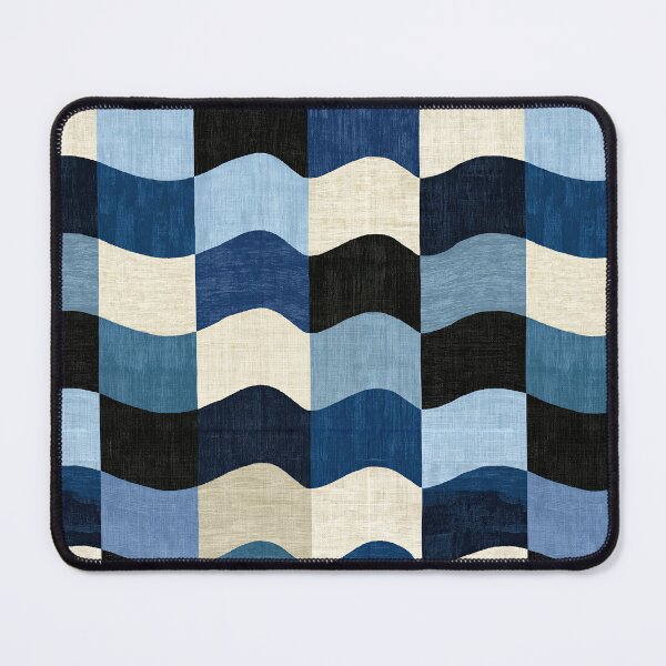 Item preview, Denim Blue Geometric Flow Art designed and sold by Piotrek0001.